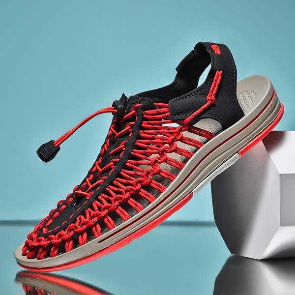 MĘSKIE RĘCZNIE TKANE SANDAŁY PLAŻOWE 53152187