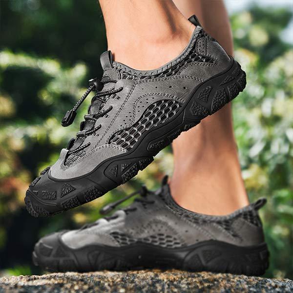 MĘSKIE BUTY Z MESHOWYM SNEAKEREM I MIĘKKĄ PODESZWĄ NA ZEWNĄTRZ 24237858