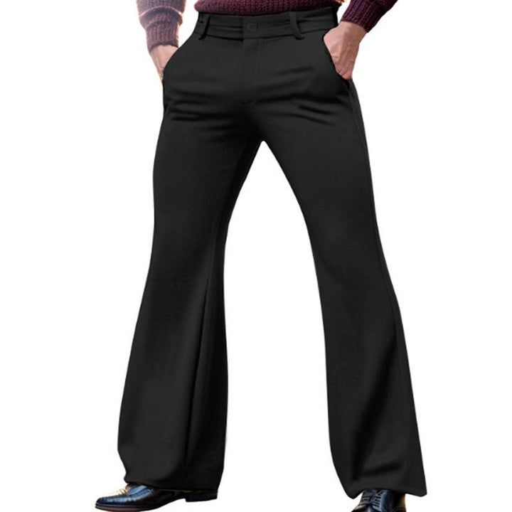 Męskie Slim Spodnie z Krzyżowymi Kieszeniami w Prostej Farbę 80467890M