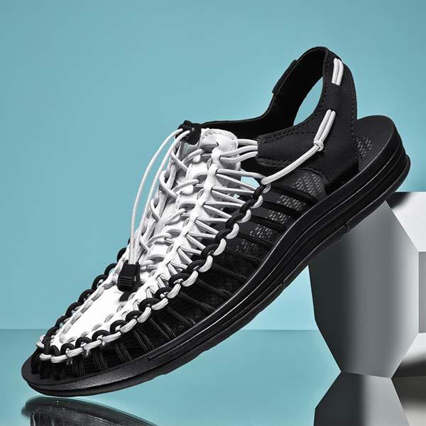 MĘSKIE RĘCZNIE TKANE SANDAŁY PLAŻOWE 53152187