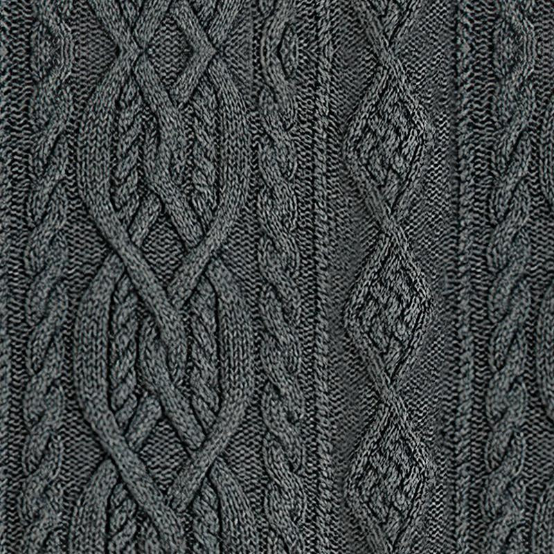 Męski vintage sweter pleciony z wysokim kołnierzem 63163731X