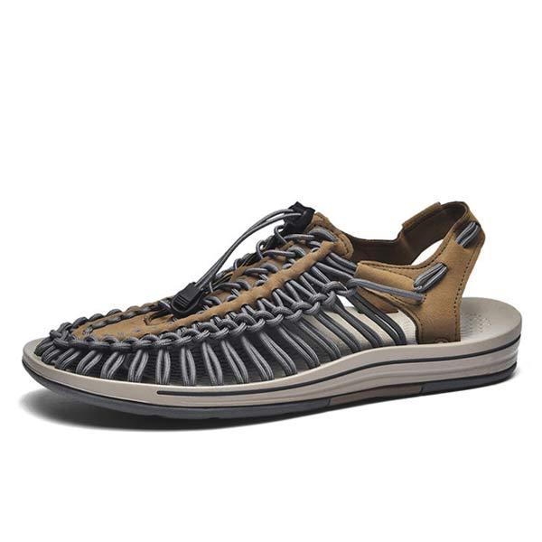 MĘSKIE RĘCZNIE TKANE SANDAŁY PLAŻOWE 53152187