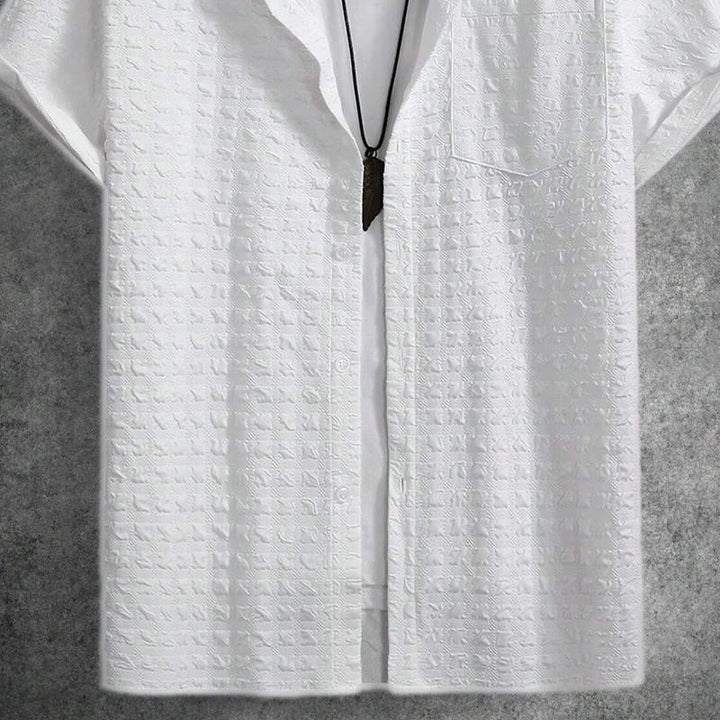 Męska krótko rękawowa koszula w kratę 65906540X