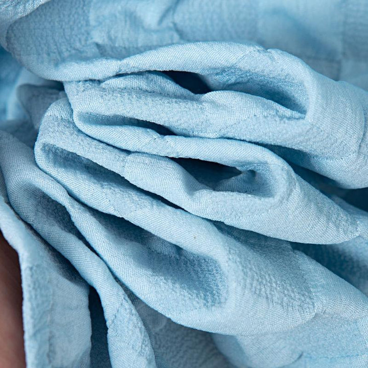 Męska koszula w kratę z kieszonką na piersi i długim rękawem - model 10101676Y