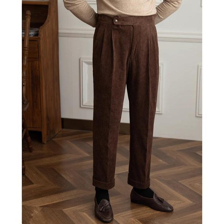 Męskie Vintage Spodnie Cargo z Manšestru Naples 89045032Y